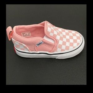 VANS CHECKERBOARD TODDLERS SLIP ONS SNEAKERS